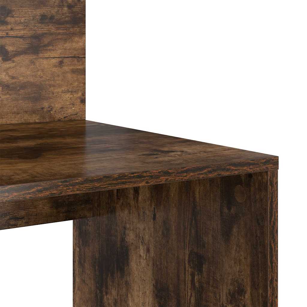 Schreibtisch mit Stauraum Räuchereiche 90 x 48 x 101,5 cm