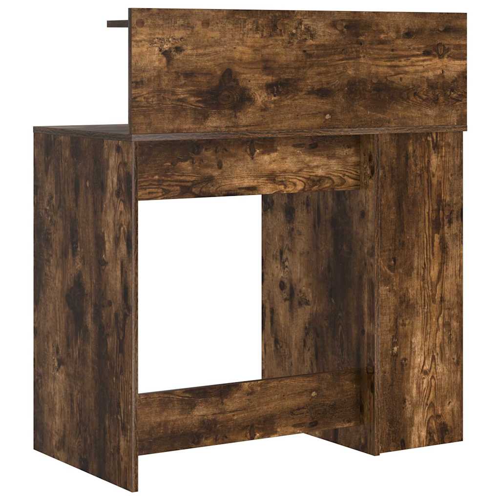 Schreibtisch mit Stauraum Räuchereiche 90 x 48 x 101,5 cm
