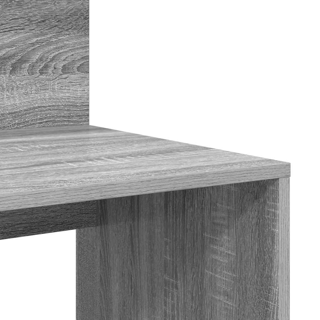 Schreibtisch mit Stauraum Grau Sonoma 90 x 48 x 101,5 cm