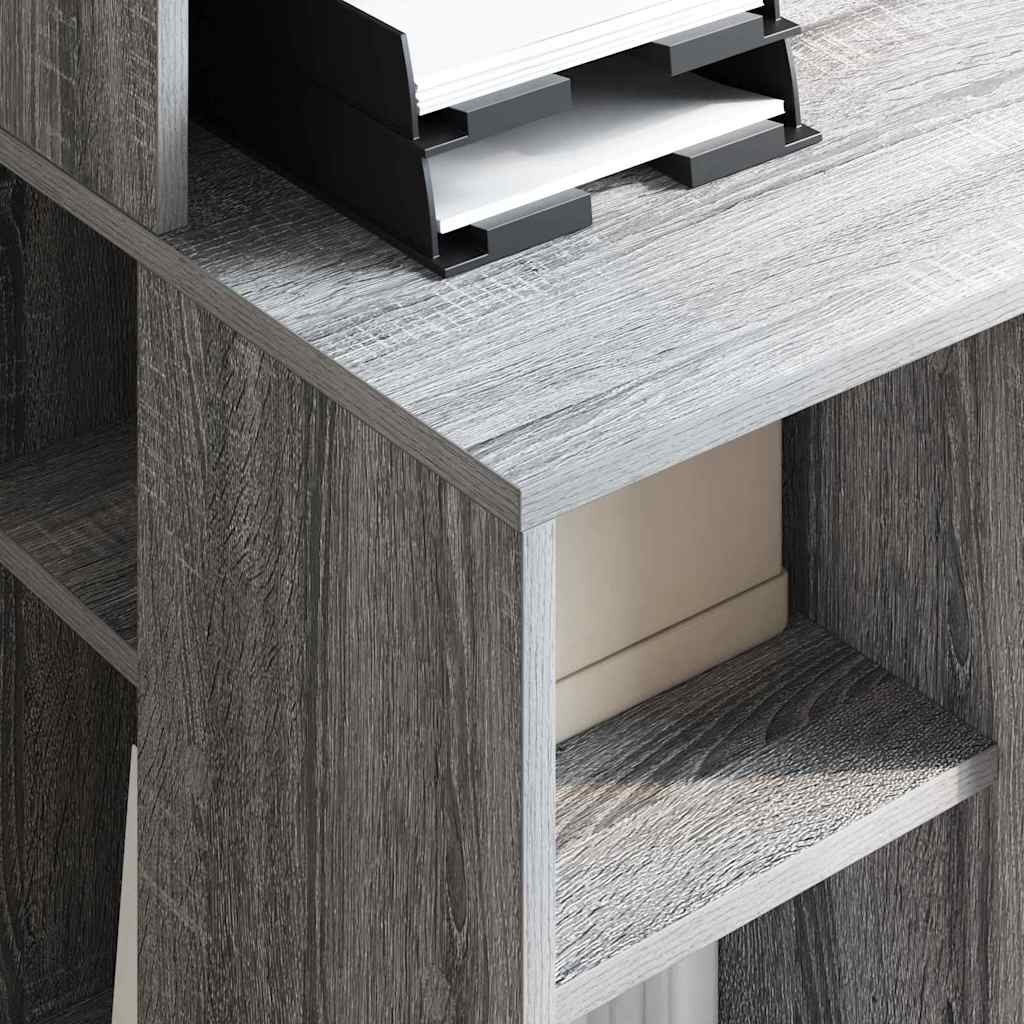 Schreibtisch mit Stauraum Grau Sonoma 90 x 48 x 101,5 cm