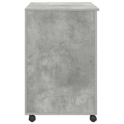 Tisch mit Rollen Beton Eiche 91 x 50 x 77 cm Holzwerkstoff