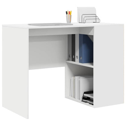 Schreibtisch mit Regal Weiß 102 x 50 x 75 cm Holzwerkstoff