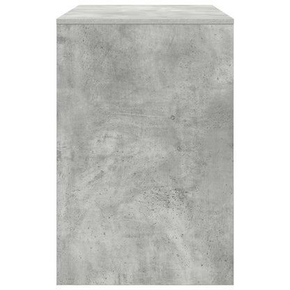 Schreibtisch mit Regal Betongrau 102 x 50 x 75 cm Holzwerkstoff