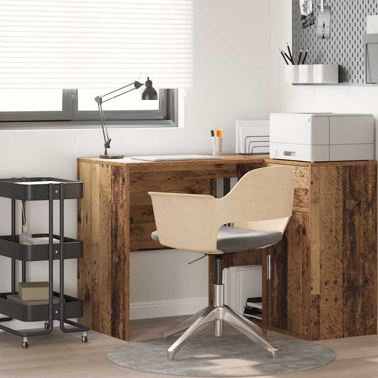 Schreibtisch mit Regal Altholz 102 x 50 x 75 cm Holzwerkstoff