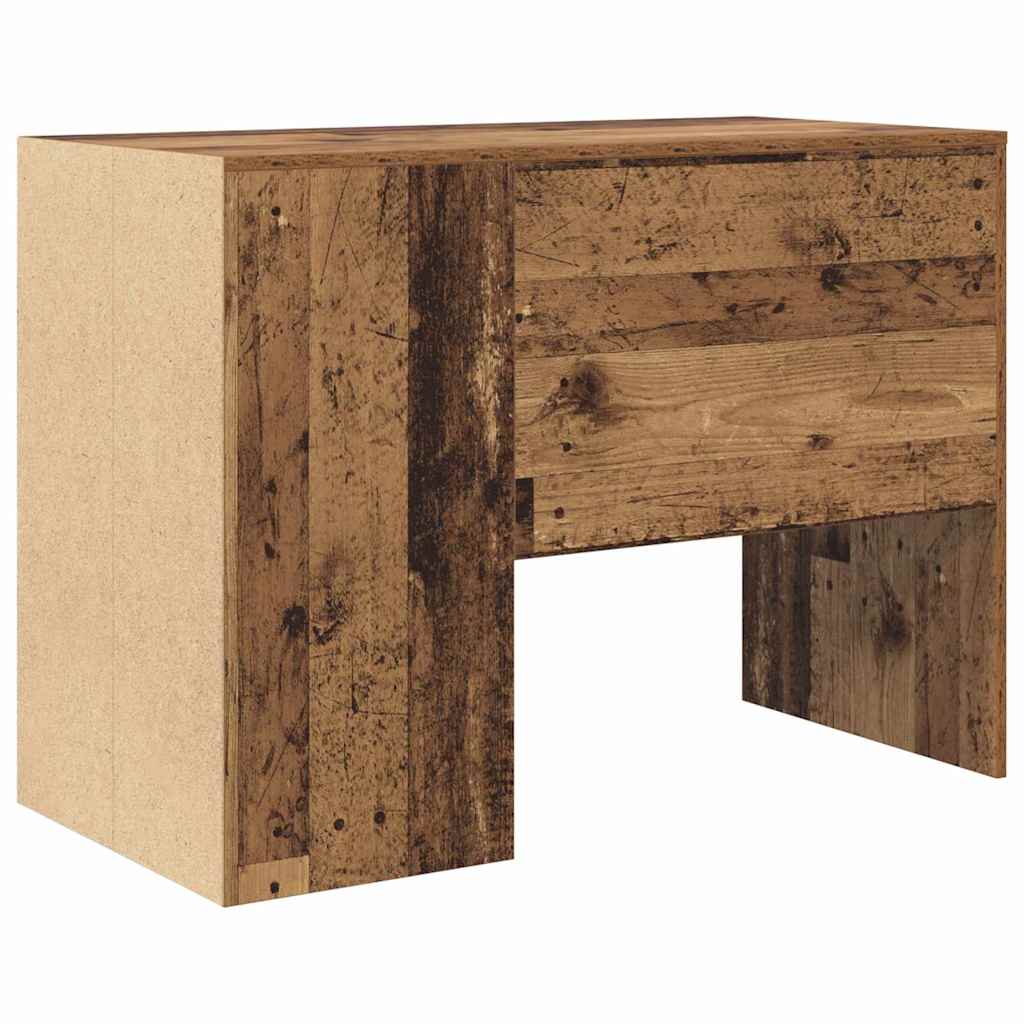 Schreibtisch mit Regal Altholz 102 x 50 x 75 cm Holzwerkstoff