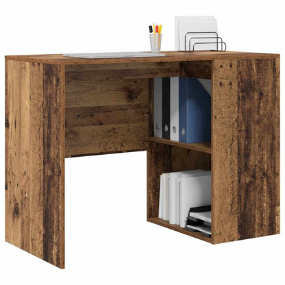 Schreibtisch mit Regal Altholz 102 x 50 x 75 cm Holzwerkstoff