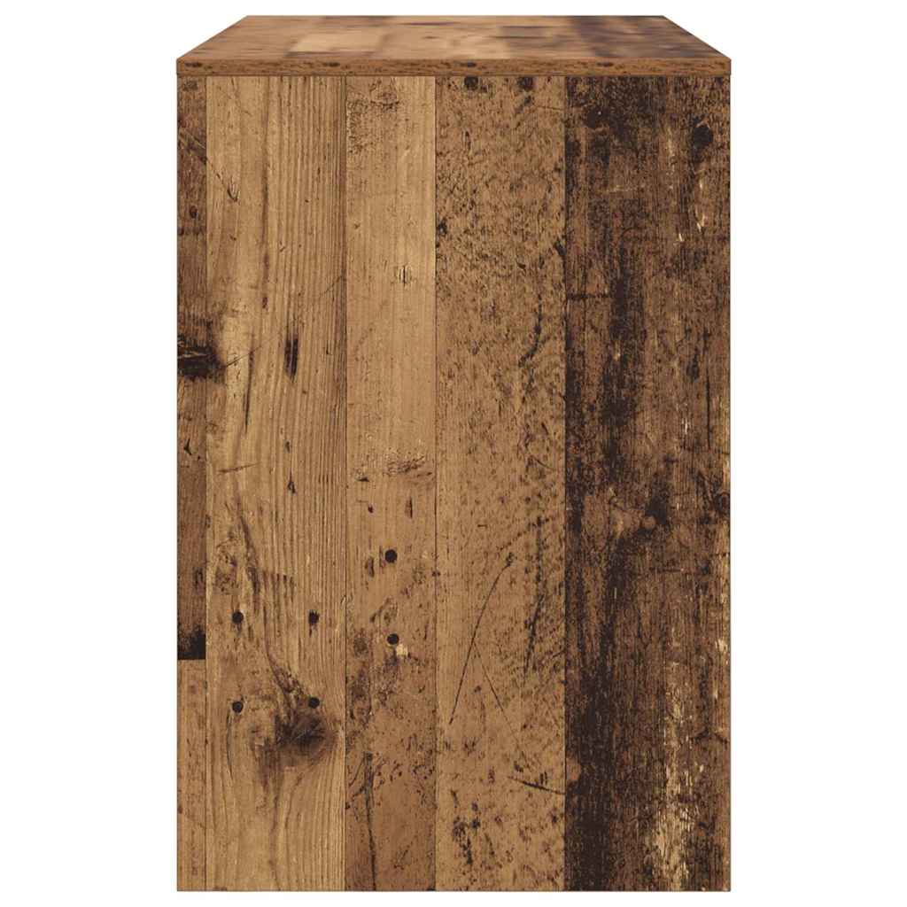 Schreibtisch mit Regal Altholz 102 x 50 x 75 cm Holzwerkstoff