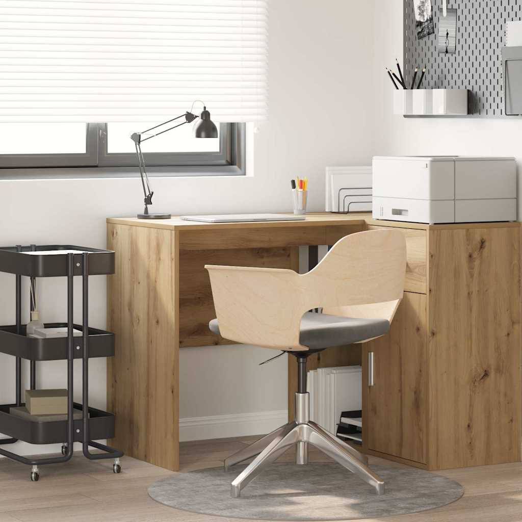 Schreibtisch Eiche handwerklich 102 x 50 x 75 cm Holzwerkstoff