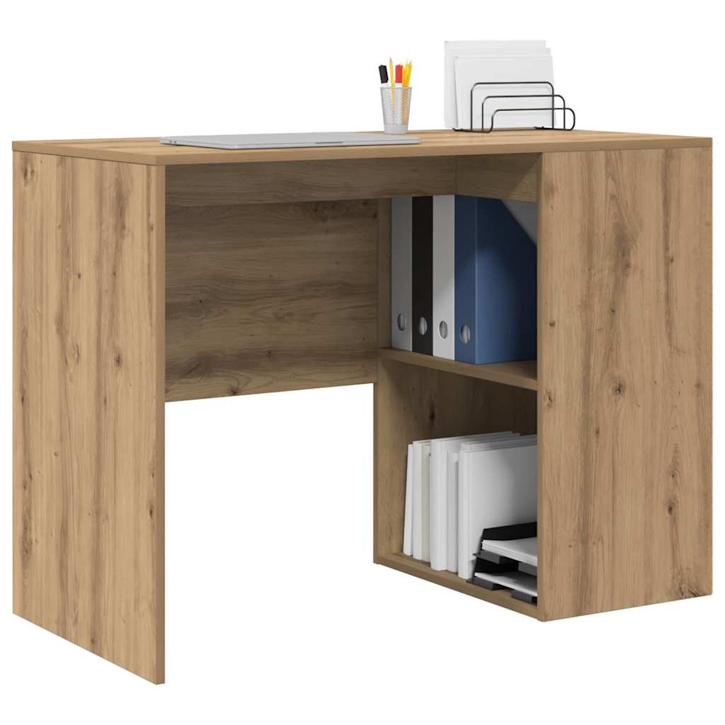 Schreibtisch Eiche handwerklich 102 x 50 x 75 cm Holzwerkstoff