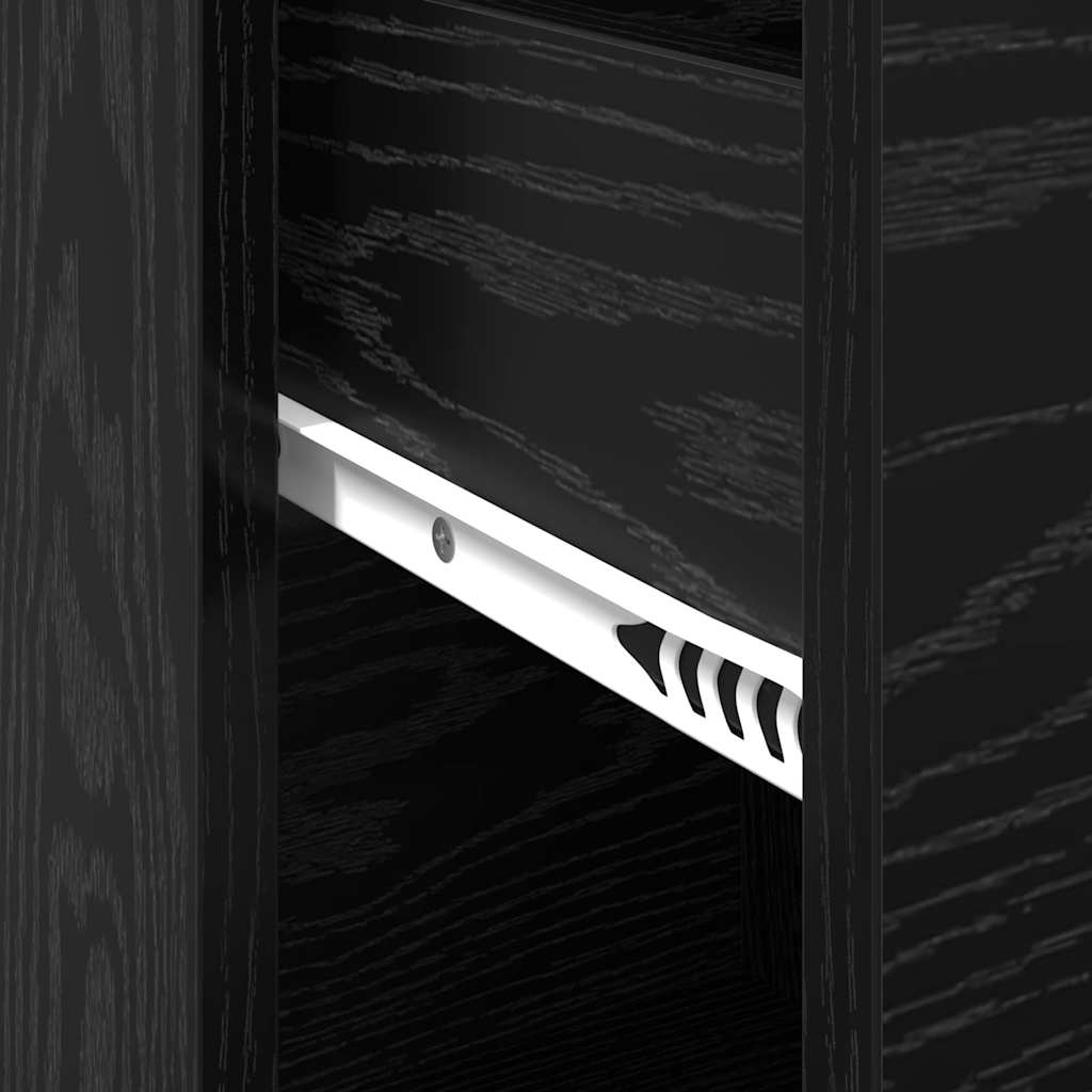 Sideboard Schwarze Eiche 38 x 34,5 x 75 cm Holzwerkstoff