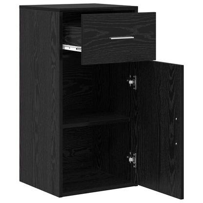 Sideboard Schwarze Eiche 38 x 34,5 x 75 cm Holzwerkstoff