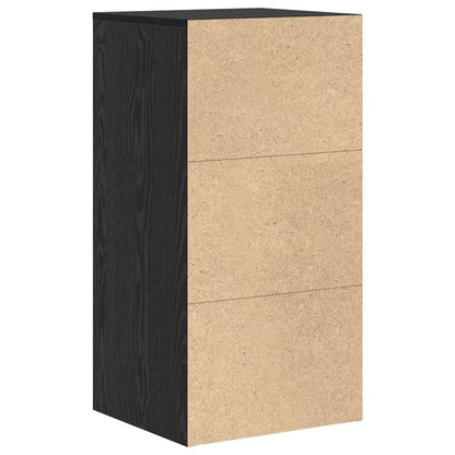 Sideboard Schwarze Eiche 38 x 34,5 x 75 cm Holzwerkstoff