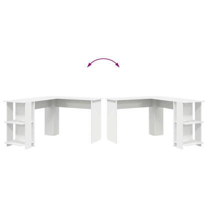 Eck-Schreibtisch Weiß 140 x 113,5 x 75 cm Holzwerkstoff