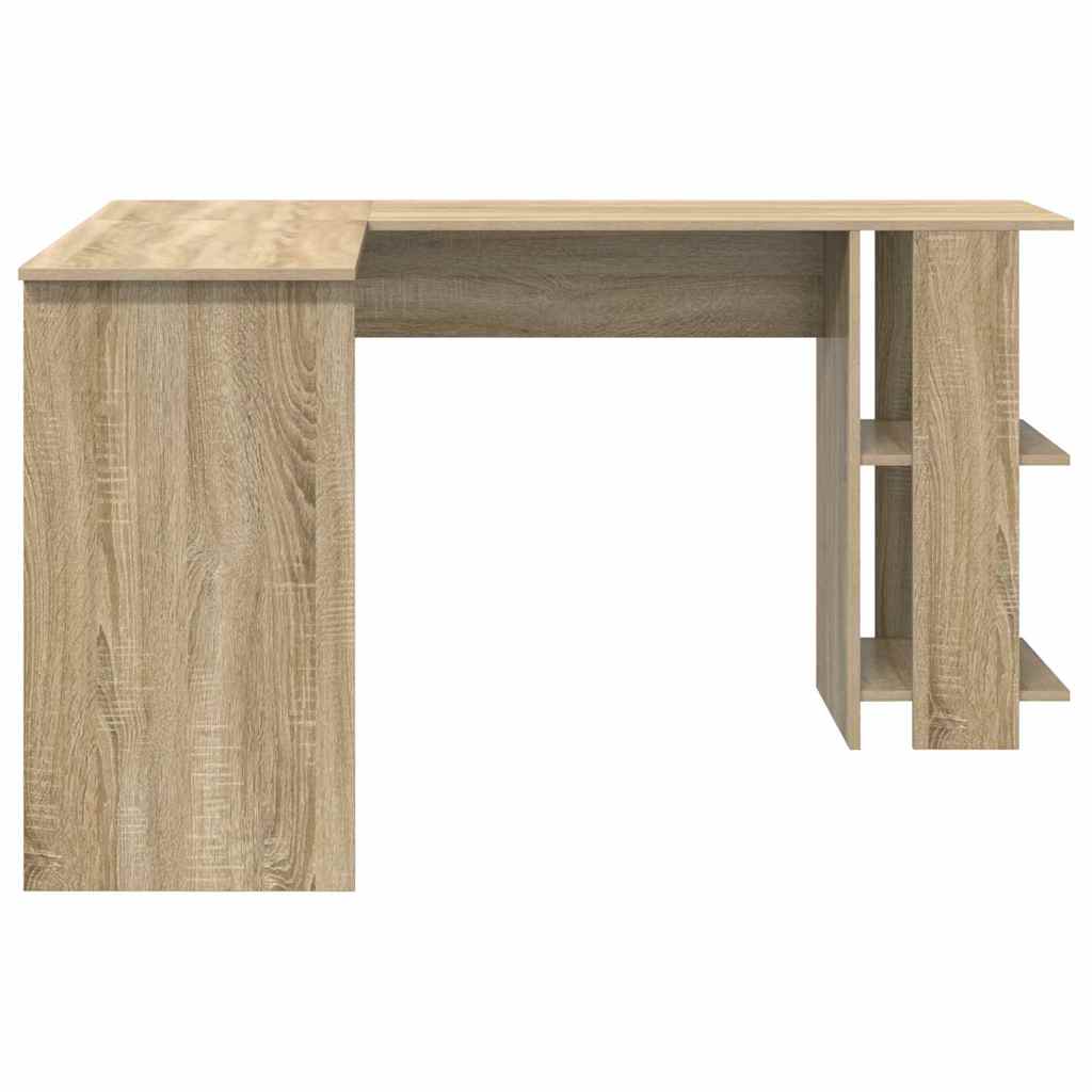 Eckschreibtisch mit Stauraum Sonoma Eiche 140 x 113,5 x 75 cm