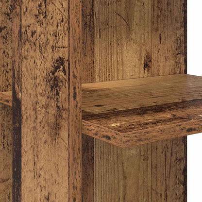 Eckschreibtisch mit Stauraum Altholz 140 x 113,5 x 75 cm