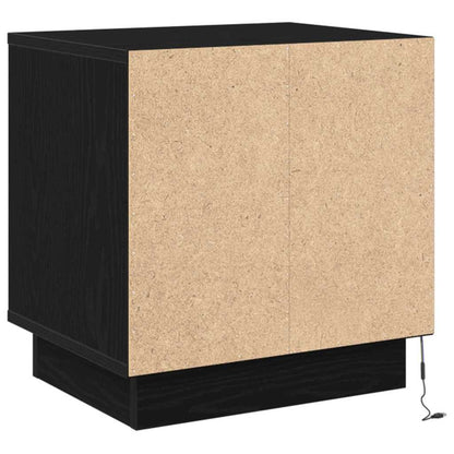 Nachttisch mit 2 pcs Schwarz 44 x 34.5 x 45 cm Holzwerkstoff