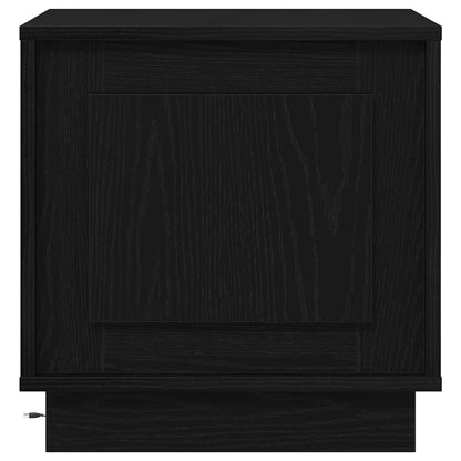 Nachttisch mit 2 pcs Schwarz 44 x 34.5 x 45 cm Holzwerkstoff