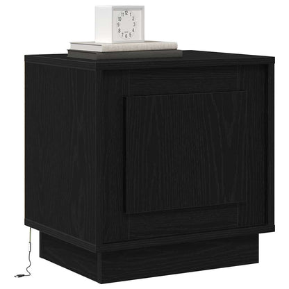 Nachttisch mit 2 pcs Schwarz 44 x 34.5 x 45 cm Holzwerkstoff