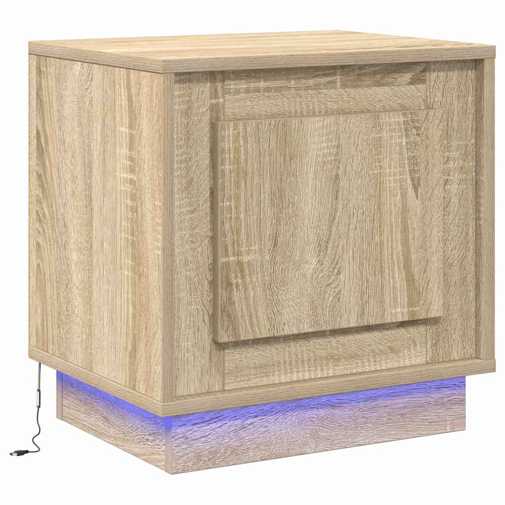 Nachttisch mit Sonoma Eiche 44 x 34.5 x 45 cm Holzwerkstoff