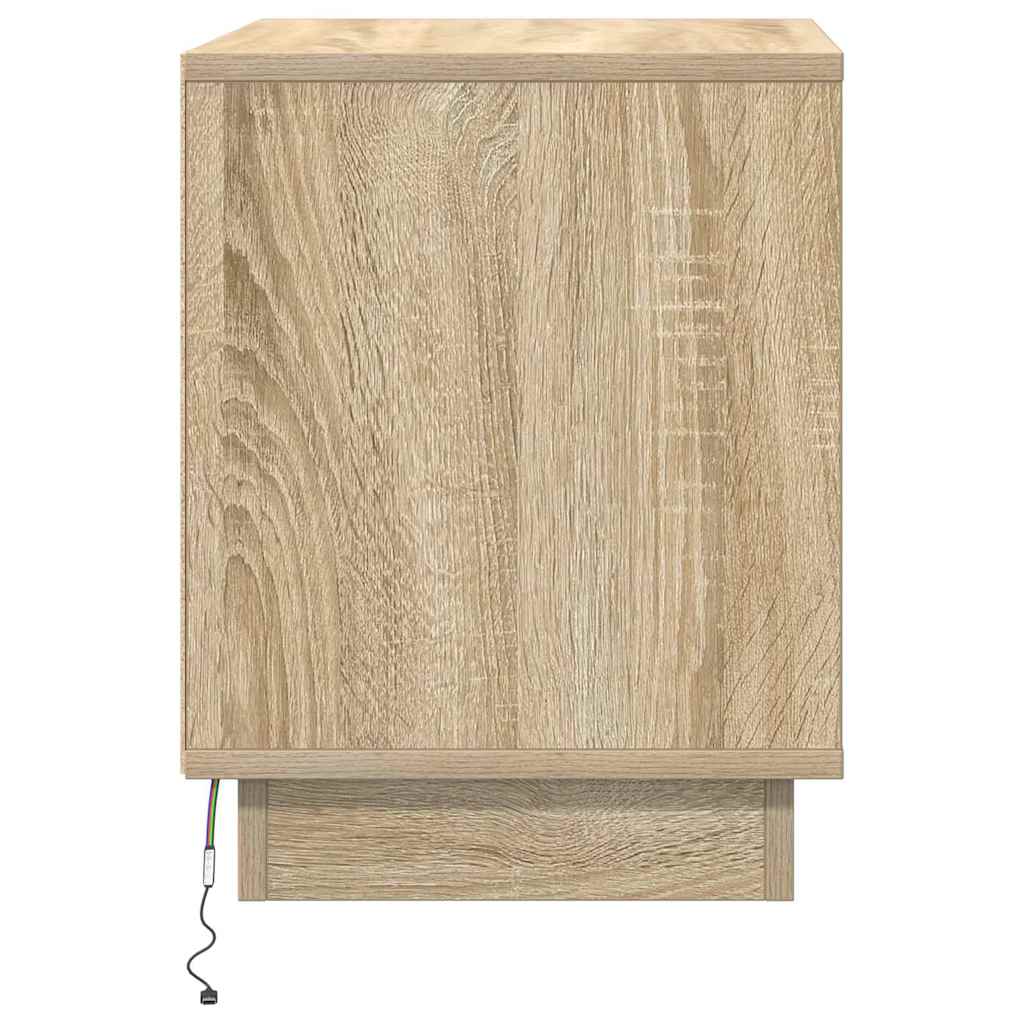 Nachttisch mit Sonoma Eiche 44 x 34.5 x 45 cm Holzwerkstoff
