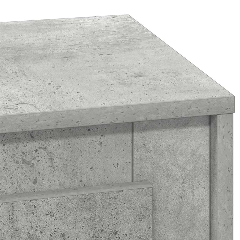 Nachttisch mit Betongrau 44 x 34.5 x 45 cm Holzwerkstoff
