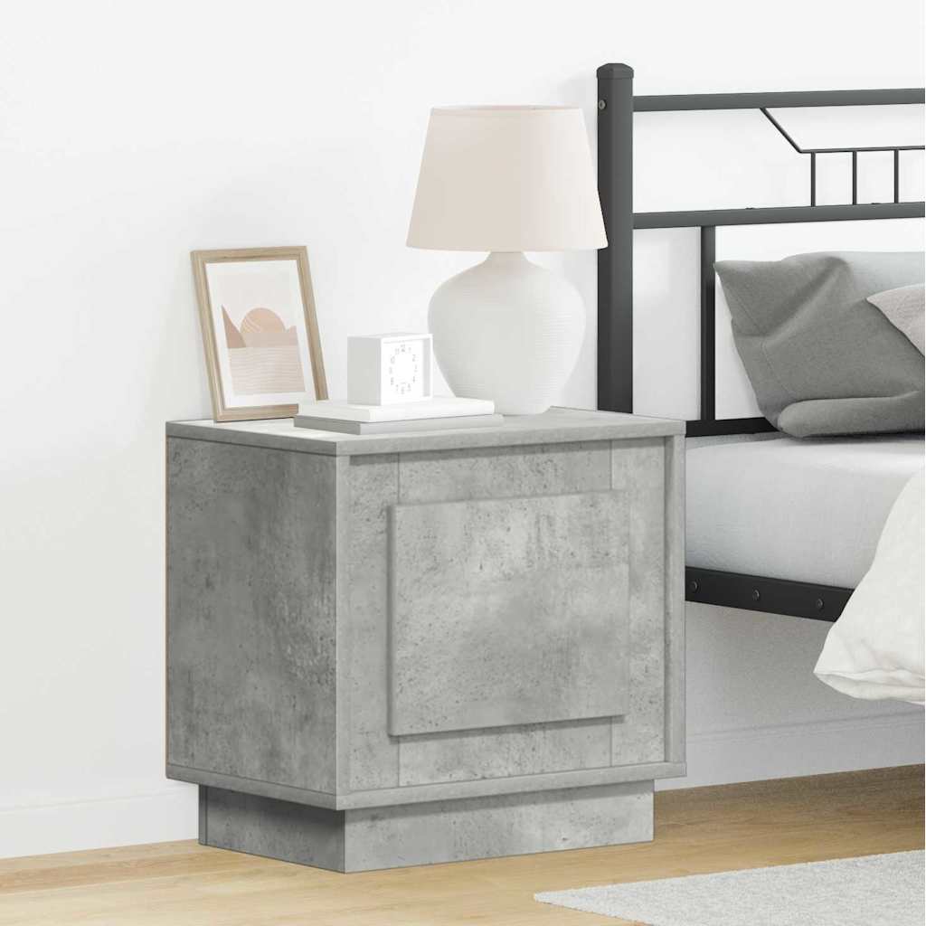 Nachttisch mit Betongrau 44 x 34.5 x 45 cm Holzwerkstoff
