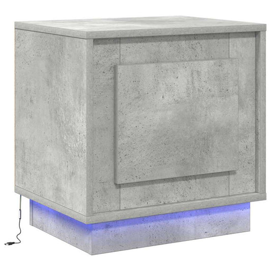 Nachttisch mit Betongrau 44 x 34.5 x 45 cm Holzwerkstoff