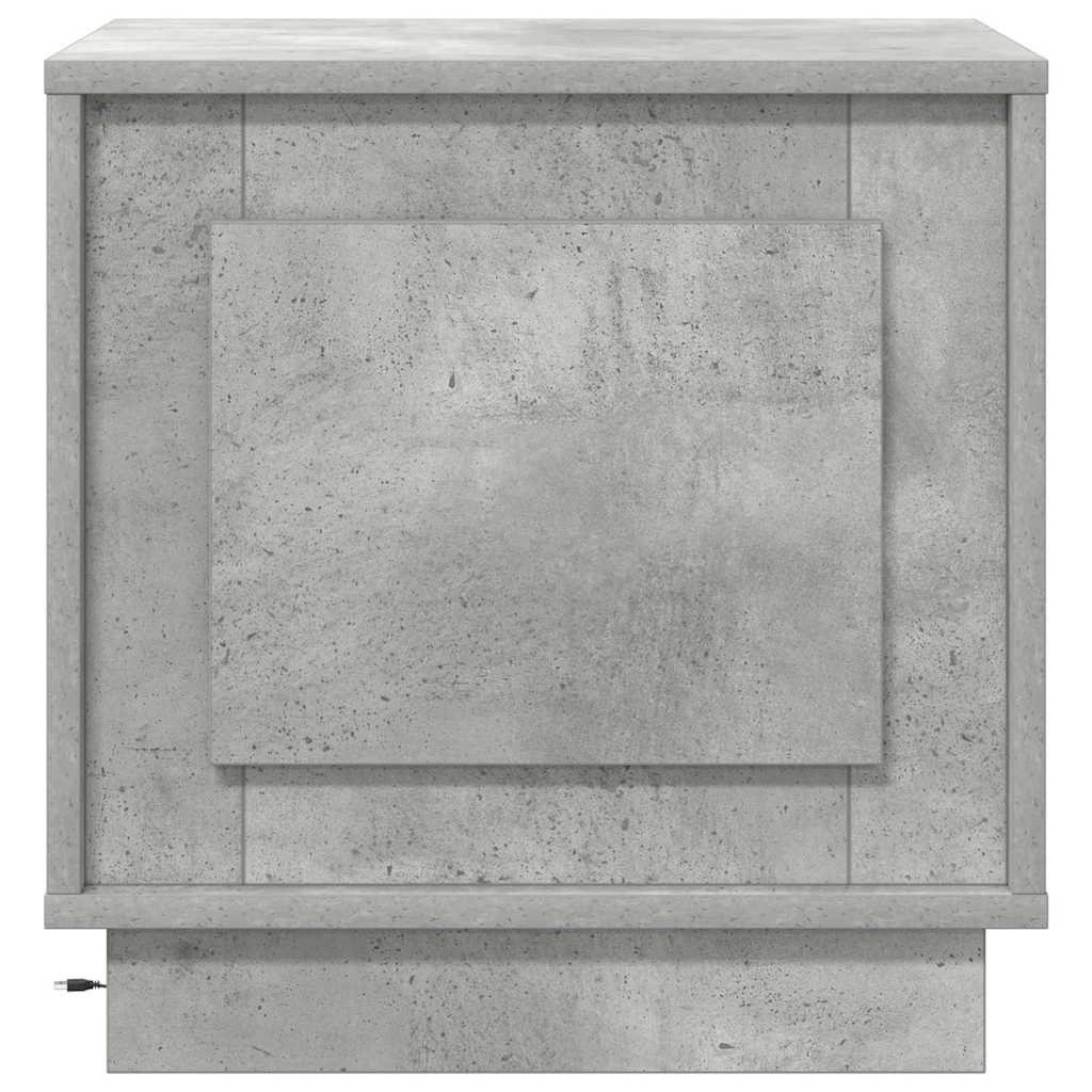 Nachttisch mit Betongrau 44 x 34.5 x 45 cm Holzwerkstoff