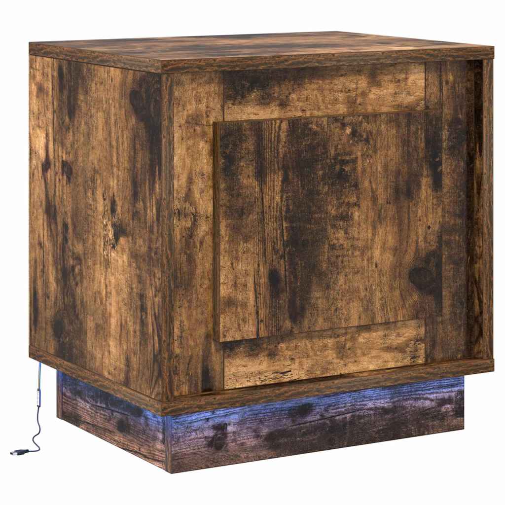 Nachttisch Geräucherte Eiche 44 x 34.5 x 45 cm Holzwerkstoff
