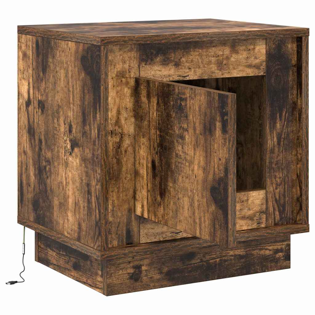 Nachttisch Geräucherte Eiche 44 x 34.5 x 45 cm Holzwerkstoff