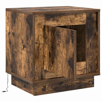 Nachttisch Geräucherte Eiche 44 x 34.5 x 45 cm Holzwerkstoff