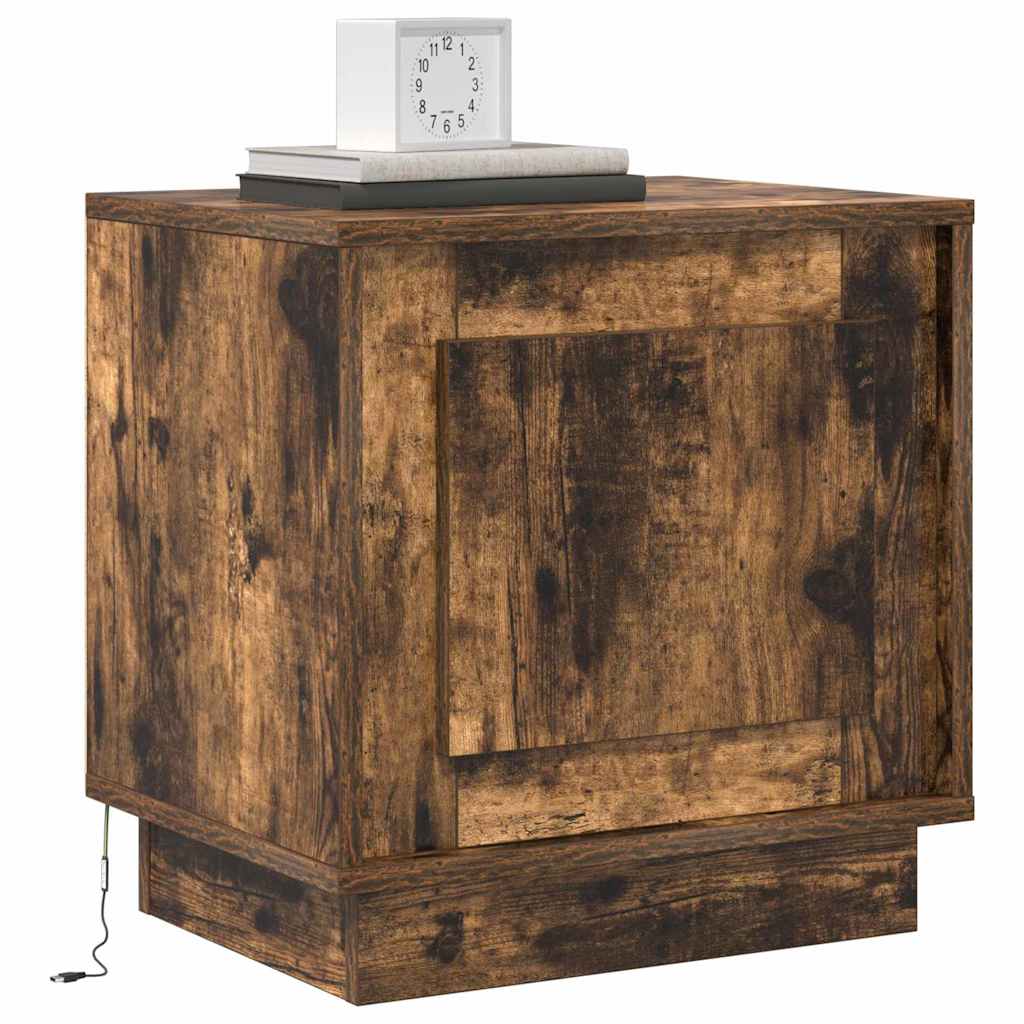 Nachttisch Geräucherte Eiche 44 x 34.5 x 45 cm Holzwerkstoff