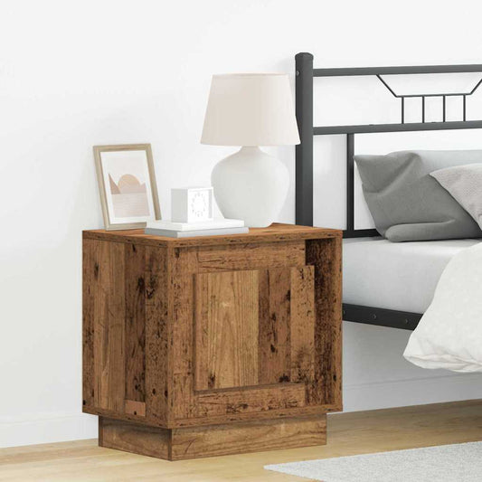 Nachttisch mit Altholz 44 x 34.5 x 45 cm Holzwerkstoff