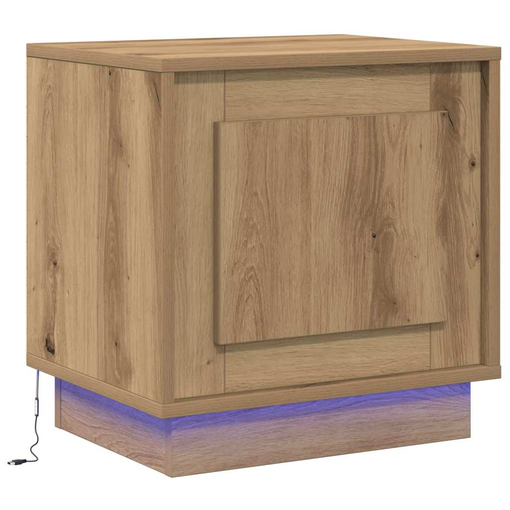 Nachttisch mit Artisan Eiche 44 x 34.5 x 45 cm Holzwerkstoff