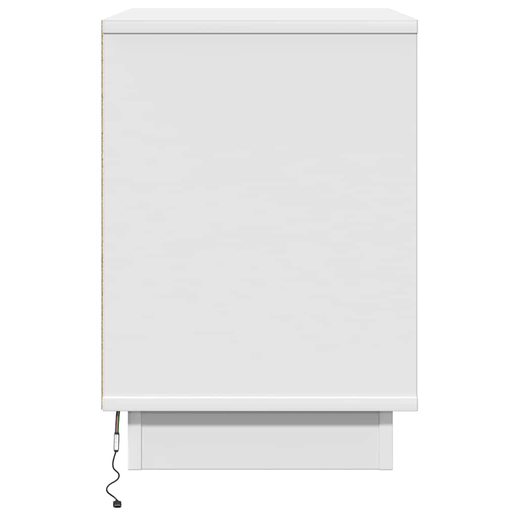 Nachttisch mit Schubladen Weiß 50 x 34,5 x 50 cm Holzwerkstoff