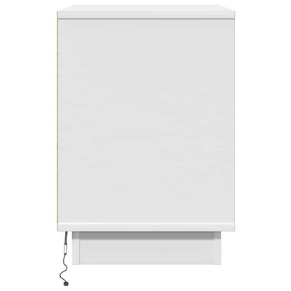 Nachttisch mit Schubladen Weiß 50 x 34,5 x 50 cm Holzwerkstoff