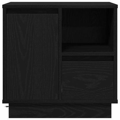 Nachttisch mit 2 pcs Schwarz 50 x 34,5 x 50 cm Holzwerkstoff