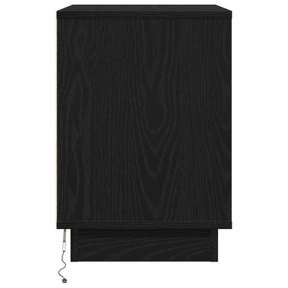 Nachttisch mit 2 pcs Schwarz 50 x 34,5 x 50 cm Holzwerkstoff