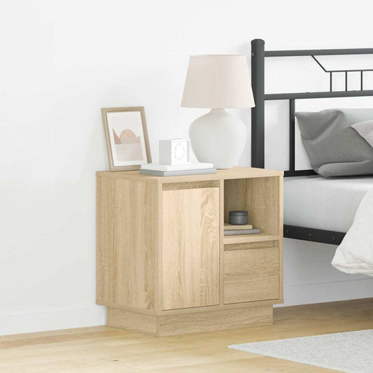 Nachttisch 2 pcs Sonoma Eiche 50 x 34,5 x 50 cm Holzwerkstoff