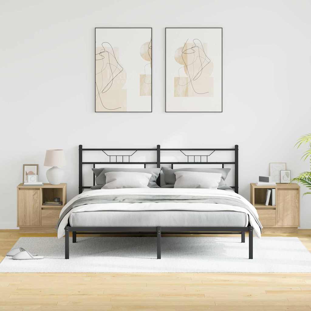 Nachttisch 2 pcs Sonoma Eiche 50 x 34,5 x 50 cm Holzwerkstoff