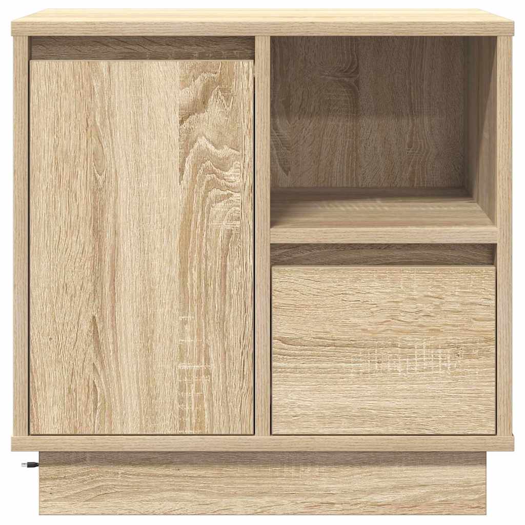 Nachttisch 2 pcs Sonoma Eiche 50 x 34,5 x 50 cm Holzwerkstoff