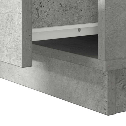 Nachttisch mit Betongrau 50 x 34,5 x 50 cm Holzwerkstoff