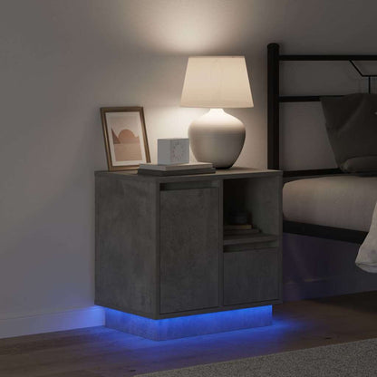 Nachttisch Beton Grau 50 x 34,5 x 50 cm Holzwerkstoff