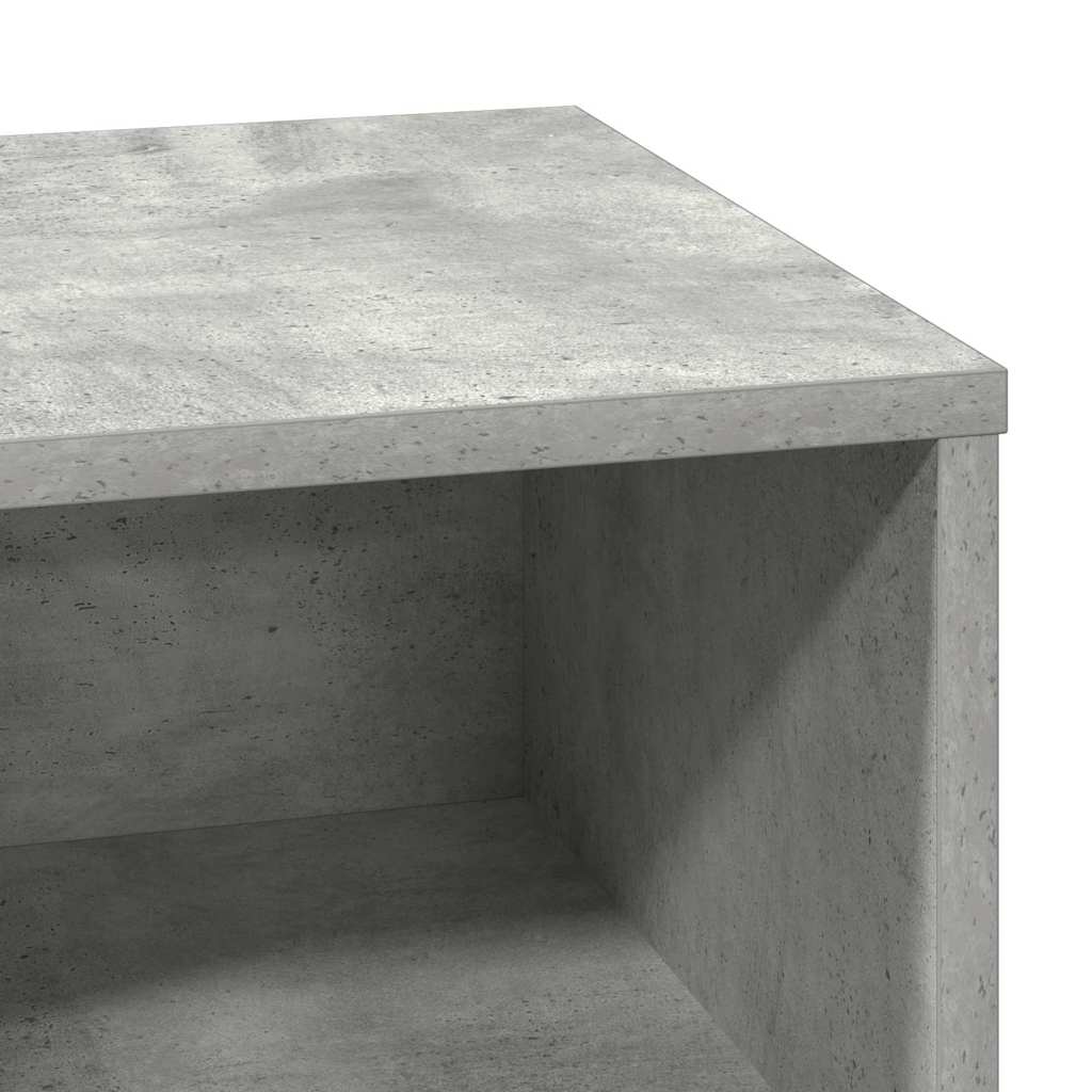 Nachttisch 2 pcs Beton Grau 50 x 34,5 x 50 cm Holzwerkstoff