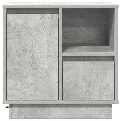 Nachttisch 2 pcs Beton Grau 50 x 34,5 x 50 cm Holzwerkstoff