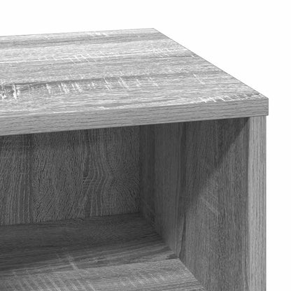 Nachttisch mit Schubladen Grau 50 x 34,5 x 50 cm Holzwerkstoff
