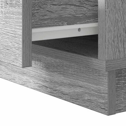 Nachttisch mit Schubladen Grau 50 x 34,5 x 50 cm Holzwerkstoff