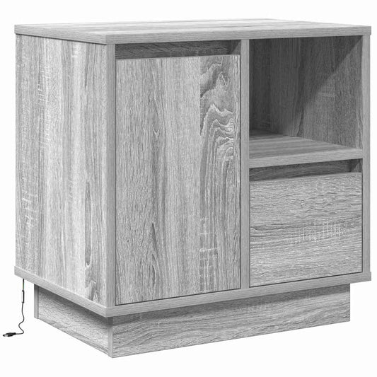 Nachttisch mit Schubladen Grau 50 x 34,5 x 50 cm Holzwerkstoff