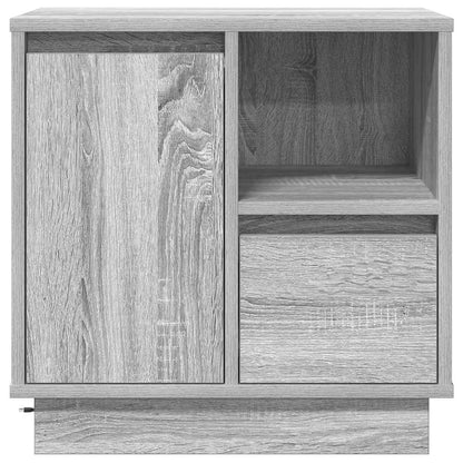 Nachttisch 2 pcs Grau 50 x 34,5 x 50 cm Holzwerkstoff