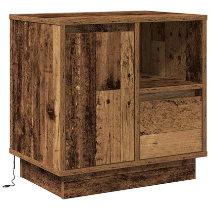 Nachttisch 2 pcs Altholz 50 x 34,5 x 50 cm Holzwerkstoff